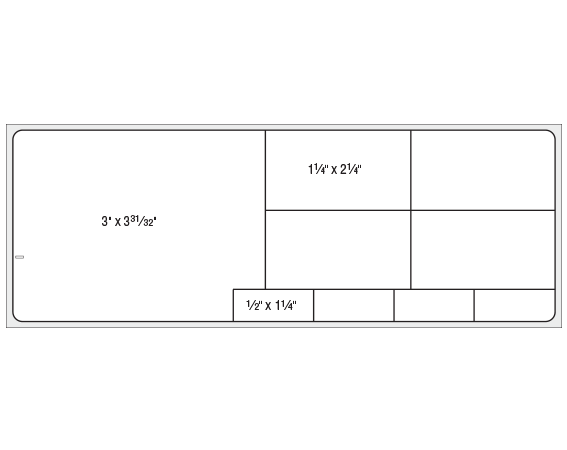 THERM-1459R Thermal Printer Labels for SMS Laboratory Software Systems