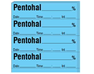 SA-10-DTI-PK Anesthesia Drug Labels for Syringe Identification - Pack Form