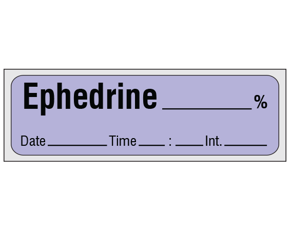 SA-28-DTI-PRE Anesthesia Drug Labels for Syringe Identification - Precut Form