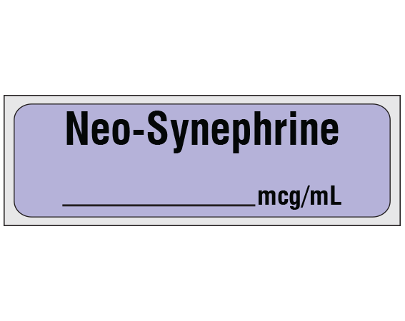 SA-285-PRE Anesthesia Drug Labels for Syringe Identification - Precut Form