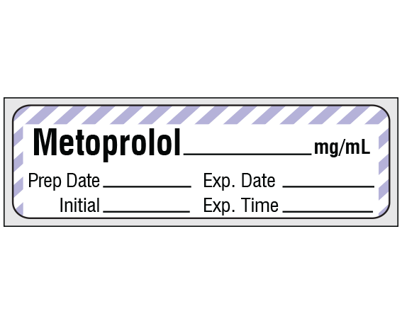 SA-299-EXP-PRE Anesthesia Drug Labels for Syringe Identification - Precut Form