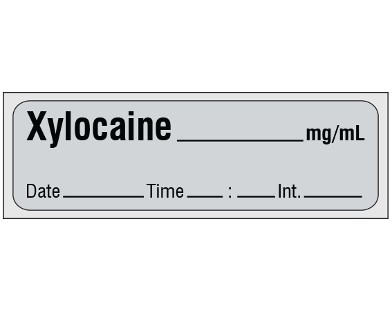 SA-3002-DTI-PRE Anesthesia Drug Labels for Syringe Identification - Precut Form