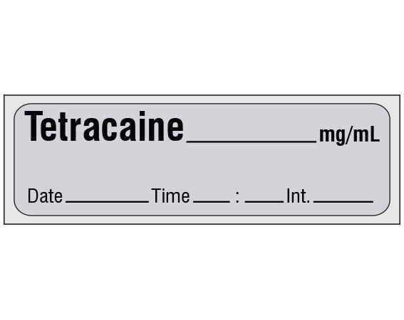 SA-3017-DTI-PRE Anesthesia Drug Labels for Syringe Identification - Precut Form