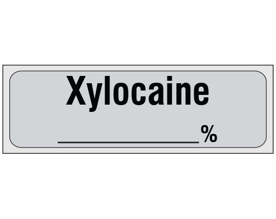 SA-303-PRE Anesthesia Drug Labels for Syringe Identification - Precut Form
