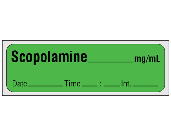 SA-317-DTI-PRE Anesthesia Drug Labels for Syringe Identification - Precut Form
