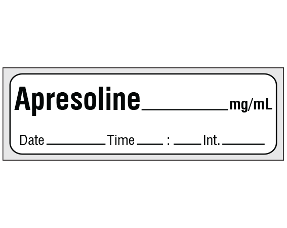 SA-3214-DTI-PRE Anesthesia Drug Labels for Syringe Identification - Precut Form