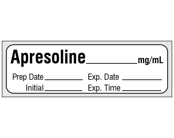 SA-3214-EXP-PRE Anesthesia Drug Labels for Syringe Identification - Precut Form