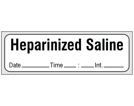 SA-324-DTI-PRE Anesthesia Drug Labels for Syringe Identification - Precut Form