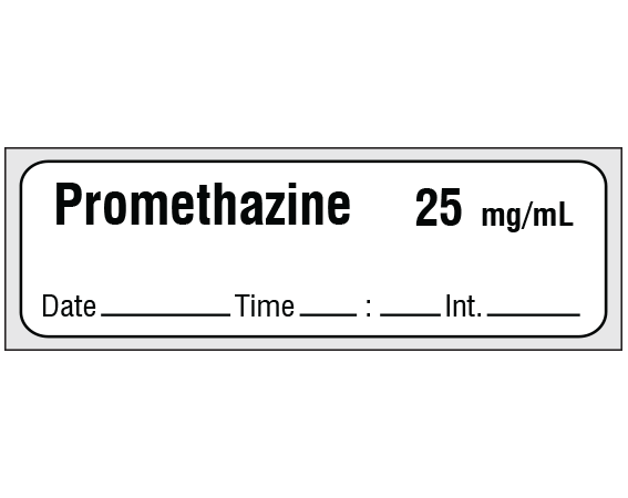 SA-3256-DTI-PRE Anesthesia Drug Labels for Syringe Identification - Precut Form