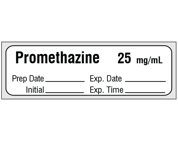 SA-3256-EXP-PRE Anesthesia Drug Labels for Syringe Identification - Precut Form