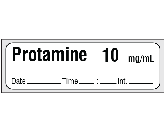 SA-3261-DTI-PRE Anesthesia Drug Labels for Syringe Identification - Precut Form