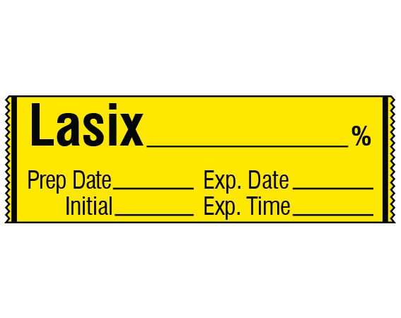 SA-34-EXP Anesthesia Drug Labels for Syringe Identification - Tape Form