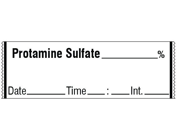 SA-60-DTI Anesthesia Drug Labels for Syringe Identification - Tape Form