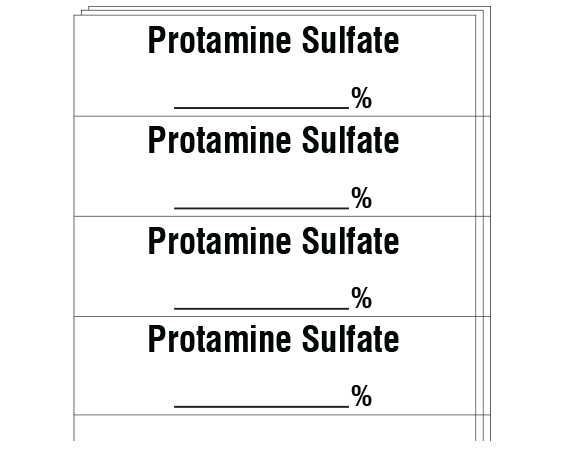 SA-60-PK Anesthesia Drug Labels for Syringe Identification - Pack Form