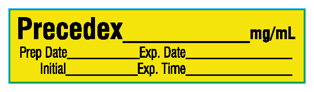 SA-2010-EXP-PK Anesthesia Drug Labels for Syringe Identification - Pack Form