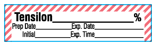SA-2312-EXP-PK Anesthesia Drug Labels for Syringe Identification - Pack Form