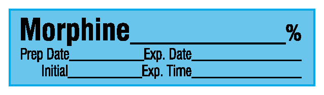 SA-2431-EXP-PK Anesthesia Drug Labels for Syringe Identification - Pack Form