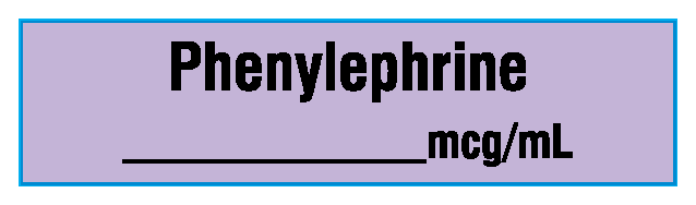 SA-2815-PK Anesthesia Drug Labels for Syringe Identification - Pack Form