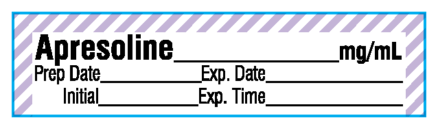 SA-2918-EXP-PK Anesthesia Drug Labels for Syringe Identification - Pack Form