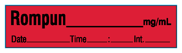 SAV-1000-DTI-PK Anesthesia Drug Labels for Veterinary Syringe Identification - Pack Form