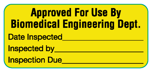 ME-19-2 Biomedical Engineering Equipment Labels