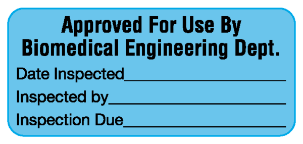 ME-19-6 Biomedical Engineering Equipment Labels