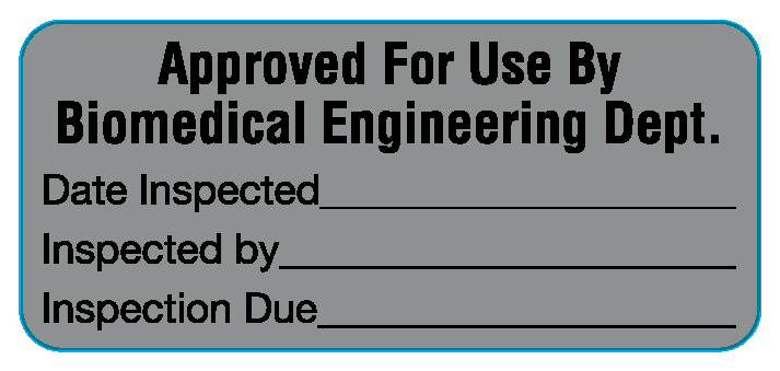 ME-19-SM Biomedical Engineering Equipment Labels