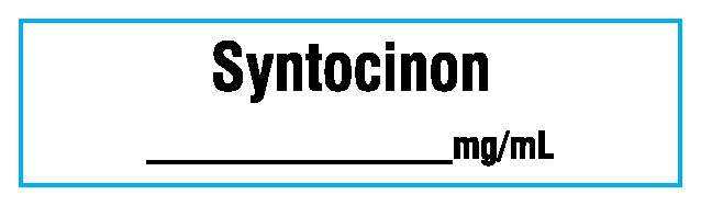 SA-3264-PK Anesthesia Drug Labels for Syringe Identification - Pack Form