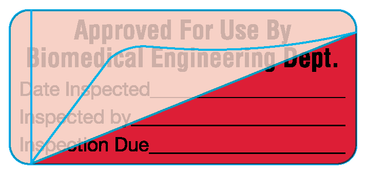 ME-19-WO-4 Biomedical Engineering Equipment Labels
