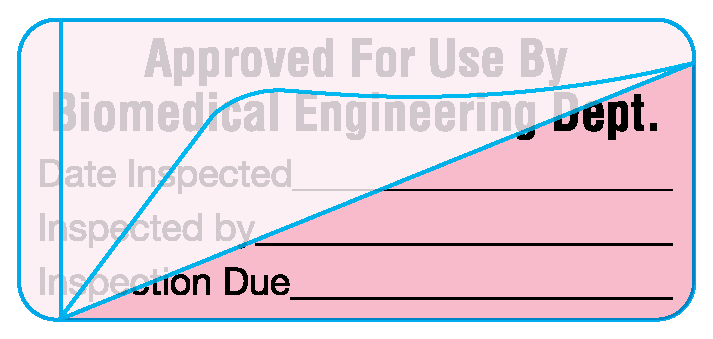 ME-19-WO-7 Biomedical Engineering Equipment Labels
