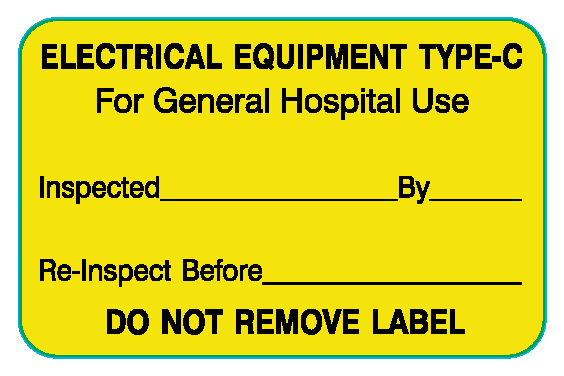ME-3-2 Biomedical Engineering Equipment Labels