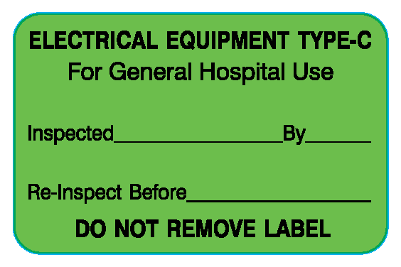 ME-3-3 Biomedical Engineering Equipment Labels