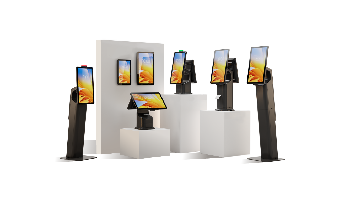 Zebra Kiosks Isolated Set