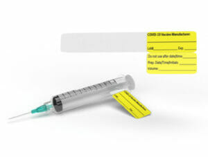 Vaccine-Related Products - Syringe Flag Label 3D