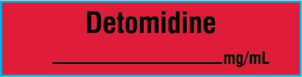 SAV-1002-PK Anesthesia Drug Labels for Veterinary Syringe Identification - Pack Form