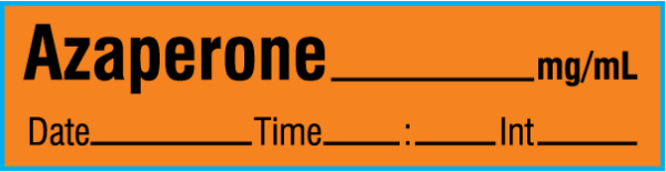 SAV-911-DTI-PK Anesthesia Drug Labels for Veterinary Syringe Identification - Pack Form