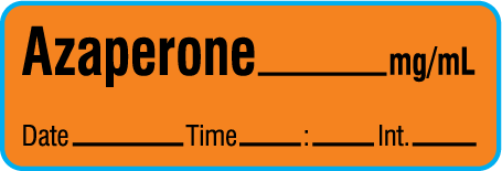 SAV-911-DTI-PRE Anesthesia Drug Labels for Veterinary Syringe Identification - Precut Form