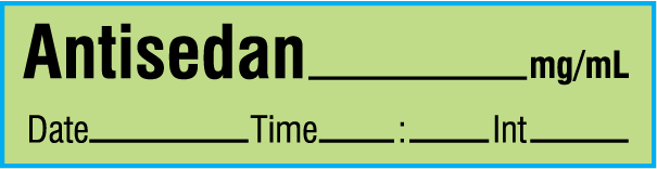 SAV-921-DTI-PK Anesthesia Drug Labels for Syringe Identification - Pack Form