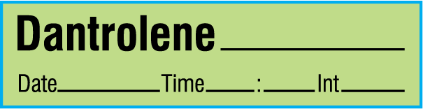 SAV-923-DTI-PK Anesthesia Drug Labels for Syringe Identification - Pack Form