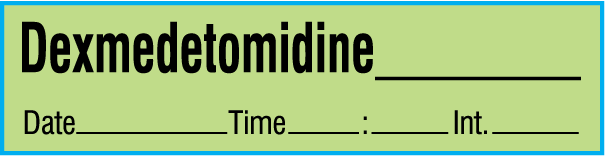 SAV-925-DTI-PK Anesthesia Drug Labels for Syringe Identification - Pack Form
