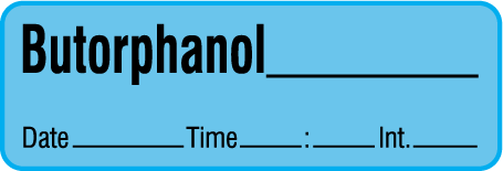 SAV-943-DTI-PRE Anesthesia Drug Labels for Syringe Identification - Precut Form