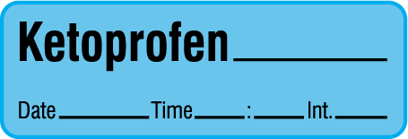 SAV-944-DTI-PRE Anesthesia Drug Labels for Syringe Identification - Precut Form