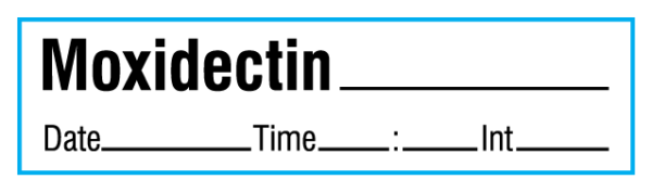 SAV-968-DTI-PK Anesthesia Drug Labels for Syringe Identification - Pack Form