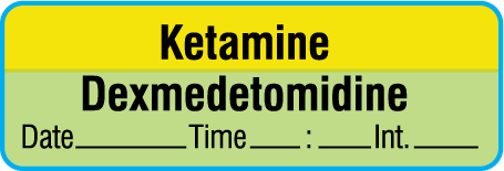 SAV-991-DTI-PRE Anesthesia Drug Labels for Syringe Identification - Precut Form