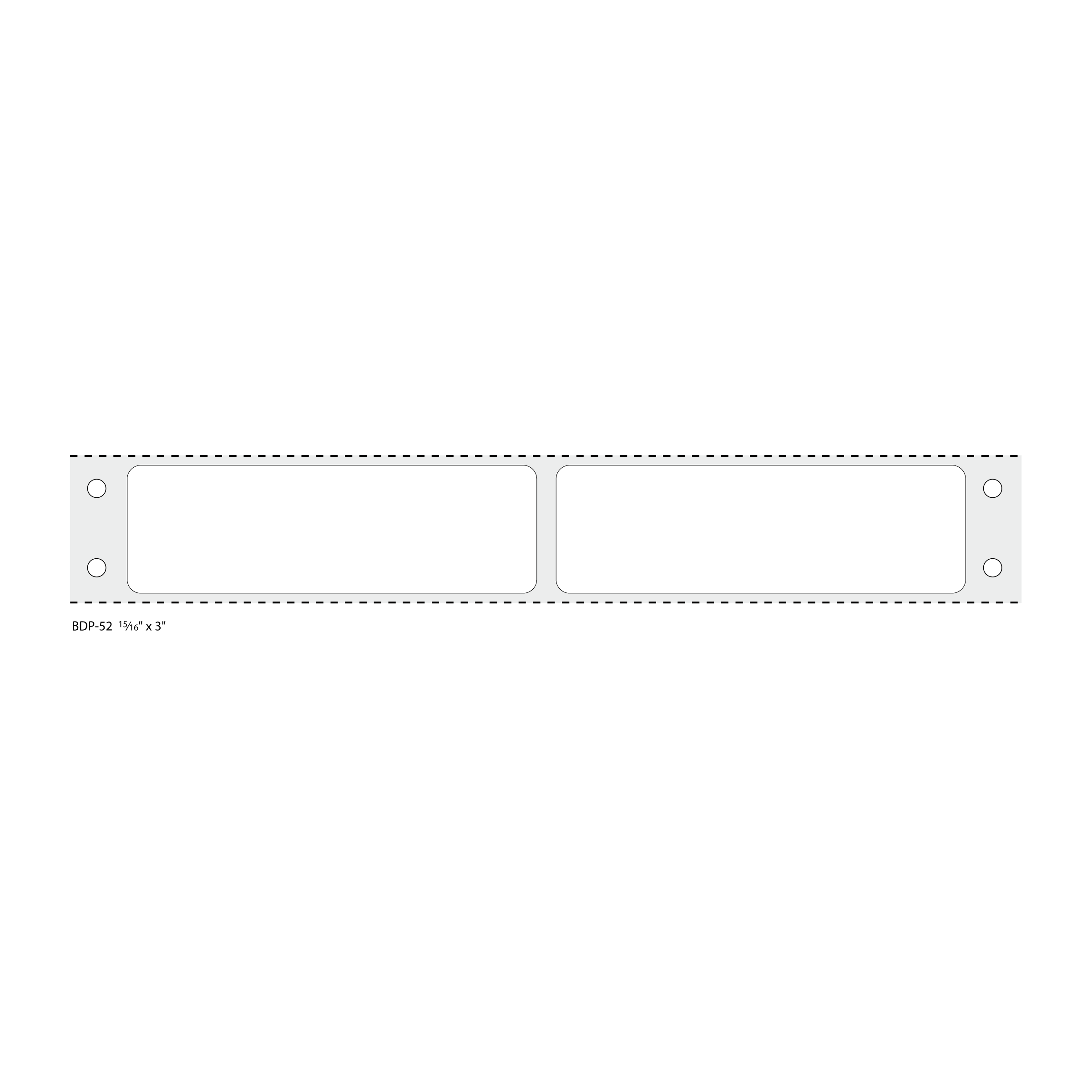 BDP-52 Pinfed Printer Labels for Laboratory Software Systems