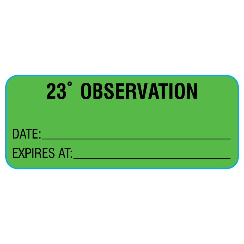 OPO-4 Outpatient Observation Alert Information Labels