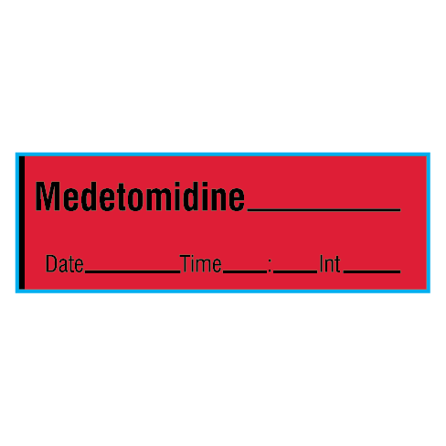 SAV-1001-DTI Anesthesia Drug Labels for Veterinary Syringe Identification - Tape Form