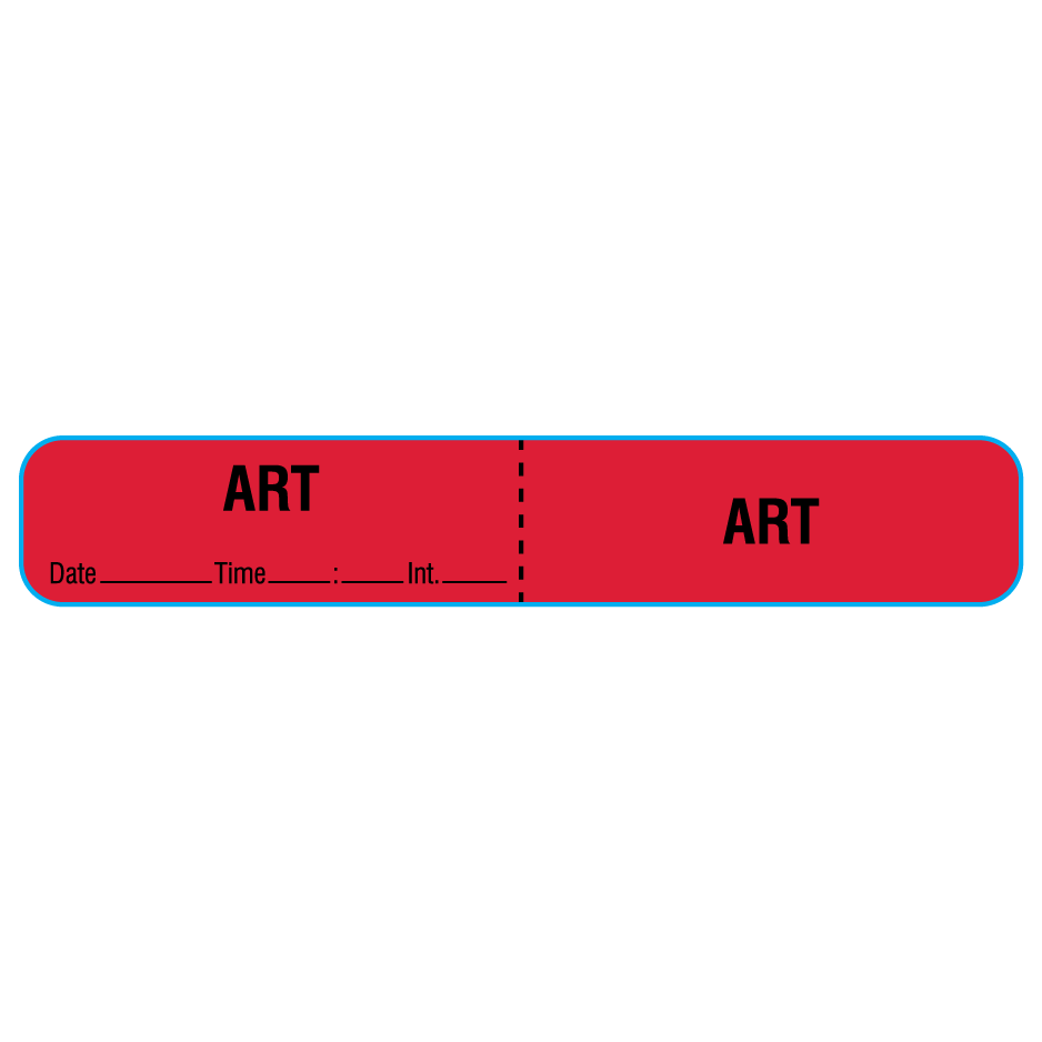 TCL-10-51 Color Coded IV Tubing Control Labels