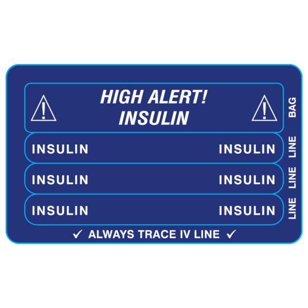TCL-HA-4 Color Coded IV Tubing Control Labels