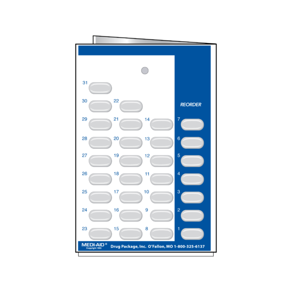 MA-5079-100 Single Dose Medication Blister Card